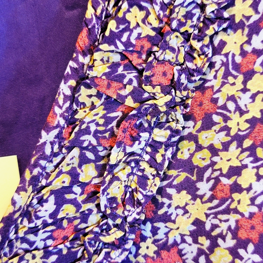 Sundance Purple Floral High-Low Dress - Picture 11 of 14